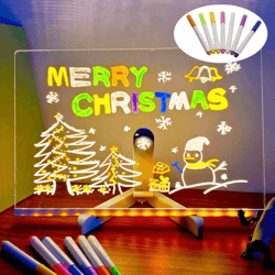 led writing board, reusable usb light-up drawing board for kids, cafes & sign