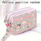 Women's handbag, Thickened three-layer long, Wrist mobile phone bag, Cute washable cloth, zipper pocket purse