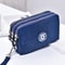 Women's handbag, Thickened three-layer long, Wrist mobile phone bag, Cute washable cloth, zipper pocket purse