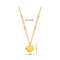 Ms Simple Fashion Peach 1pcs Goldcolor Necklace Collarbone Chain Holiday Gifts Heart Engraved Love 5
