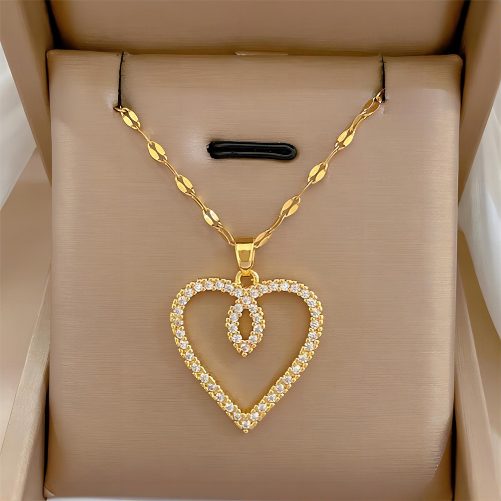 Necklaces For Women, Trendy Heart, Girls Love Gold Color, Birthday Party Jewelry