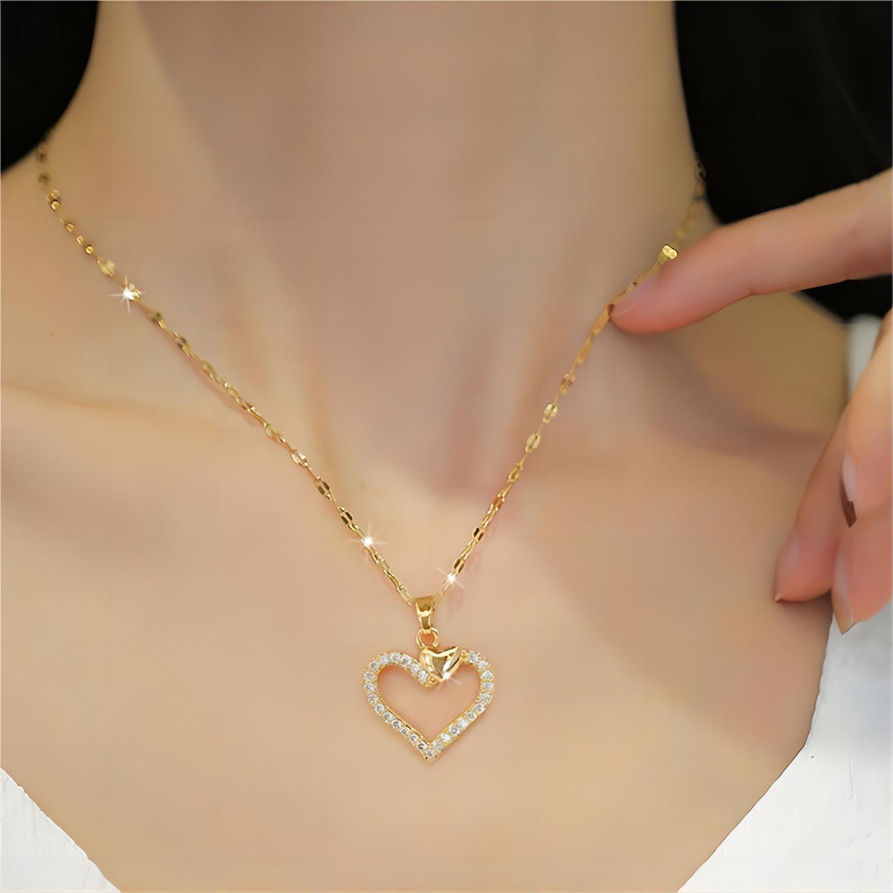 Necklaces For Women, Trendy Heart, Girls Love Gold Color, Birthday Party Jewelry