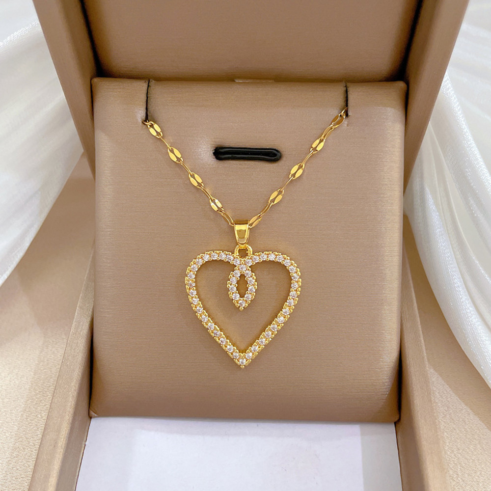Necklaces For Women, Trendy Heart, Girls Love Gold Color, Birthday Party Jewelry