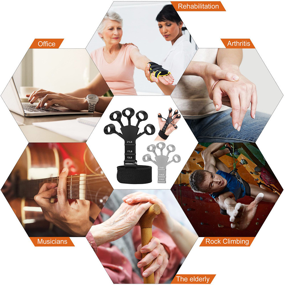 Hand Grip Hand Strength Trainer, Resistance Levels, Portable Fitness Finger Gripper Gym, Rehabilitation Physical Tools