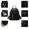Fashion Oxford Mini Backpack Womens Multi Function Daypack Cute Travel Purse Black Shoulder Bag For 1