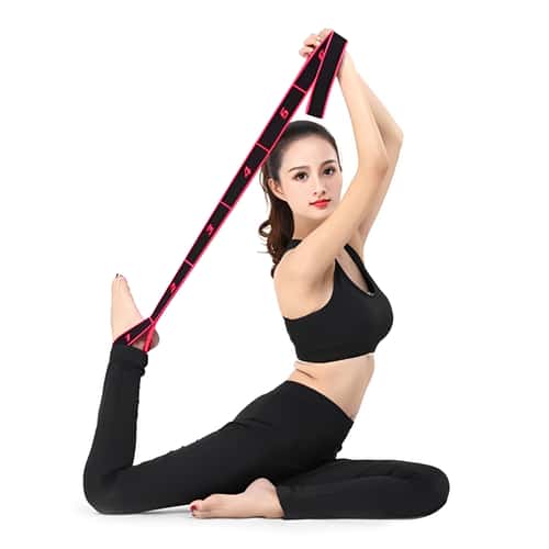 Stretching Belt Pilates Fitness, Style Dance Yoga, Elastic Stretch Resistance Band, Digital Elasticity Tension Strap