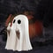 Small Decor for Home, Cute Middle Finger Ghost Statue, Centerpiece for Coffee Table, Adorable Horror Figure