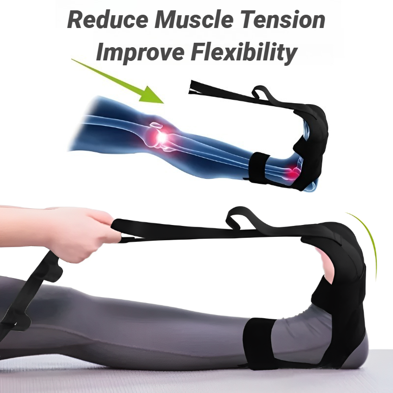 Fitness Open Back Muscle Relaxation Yoga Stretching Band Leg Stretcher Flexibility Strap For Rehabi 1