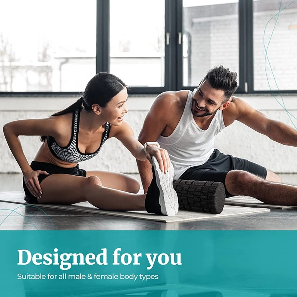 Grooves Massage Point Yoga, Solid Color Foam Roller, Fitness Exercise Roller, Pilates Massage, Muscle Relaxation