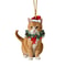 Pendant Christmas Cat Ornaments, Christmas Car Home Decoration, Acrylic Cat Decorations for Christmas Garlands