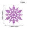 Christmas Tree Hollow Snowflake, Pink Glitter, Plastic Decorations, Pendants, New Year Party Festival Supplies