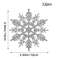 Christmas Tree Hollow Snowflake, Pink Glitter, Plastic Decorations, Pendants, New Year Party Festival Supplies