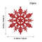 Christmas Tree Hollow Snowflake, Pink Glitter, Plastic Decorations, Pendants, New Year Party Festival Supplies