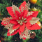 Flower Christmas Tree, Christmas Golden Glitter, Decoration Ornaments Color, Glitter Home Party Decoration Supp