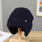 Faux Fur Lined Bomber Hats, Men Winter Knitted Hat, Outdoor Earmuff Casual Fashion, Plush Warmth Peaked Cap