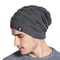 High Quality Long Size Knitted Cap, New Letter Label Winter Hat, Casual Solid Bonnet Beanies for Men and Women