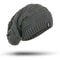 High Quality Long Size Knitted Cap, New Letter Label Winter Hat, Casual Solid Bonnet Beanies for Men and Women