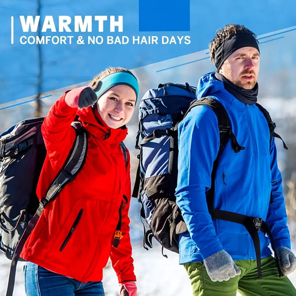 Warm Fleece Earmuffs Headband Soft Windproof Ear Warmer Unisex Outdoor Sports Headbands Ideal For S 5