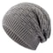 Long Size Knitted Cap New Unisex Winter Hat Solid Bonnet Cap For Men And Women Casual Beanies 0