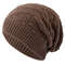 Long Size Knitted Cap New Unisex Winter Hat Solid Bonnet Cap For Men And Women Casual Beanies 6