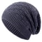 Long Size Knitted Cap New Unisex Winter Hat Solid Bonnet Cap For Men And Women Casual Beanies 8