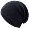 Long Size Knitted Cap New Unisex Winter Hat Solid Bonnet Cap For Men And Women Casual Beanies 9