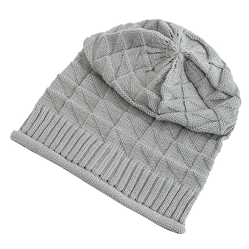 Casual Street Autumn Daily Beanies, Hot Sale Long Size Winter Hat, For Men & Women Solid Bonnet Cap