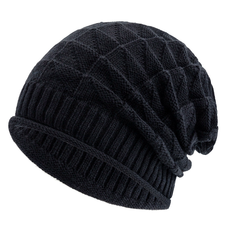 Casual Street Autumn Daily Beanies, Hot Sale Long Size Winter Hat, For Men & Women Solid Bonnet Cap