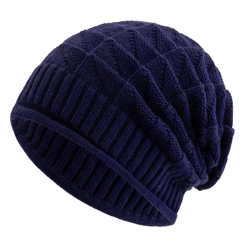 Casual Street Autumn Daily Beanies, Hot Sale Long Size Winter Hat, For Men & Women Solid Bonnet Cap