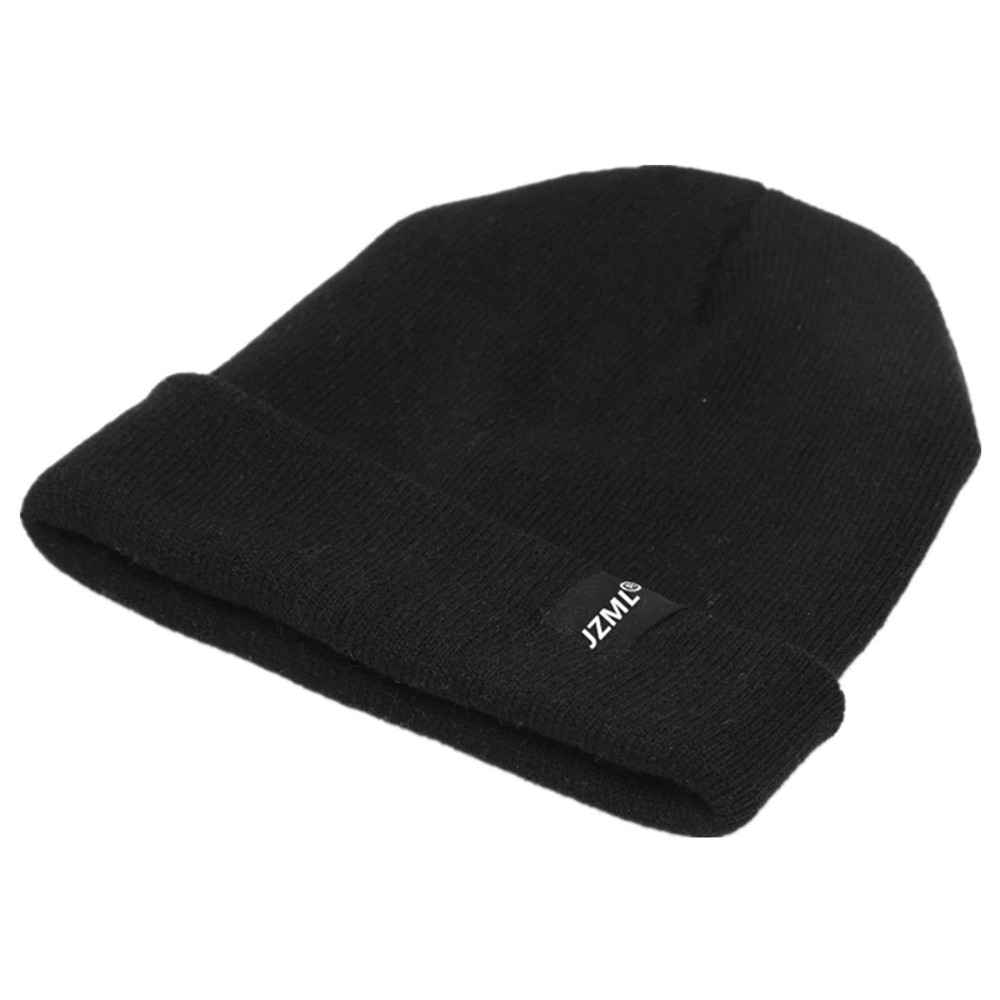 Unisex Letter Label Decor Beanie, Winter Knitted Hat, Casual Multiple Colored, Daily Life And Outdoor Beanie Cap