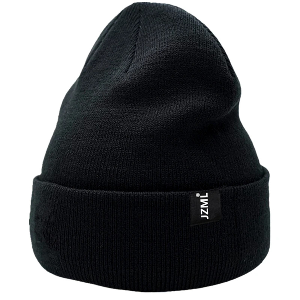 Unisex Letter Label Decor Beanie, Winter Knitted Hat, Casual Multiple Colored, Daily Life And Outdoor Beanie Cap