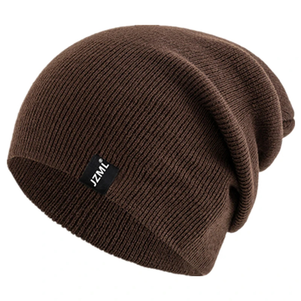 Unisex Letter Label Decor Beanie, Winter Knitted Hat, Casual Multiple Colored, Daily Life And Outdoor Beanie Cap