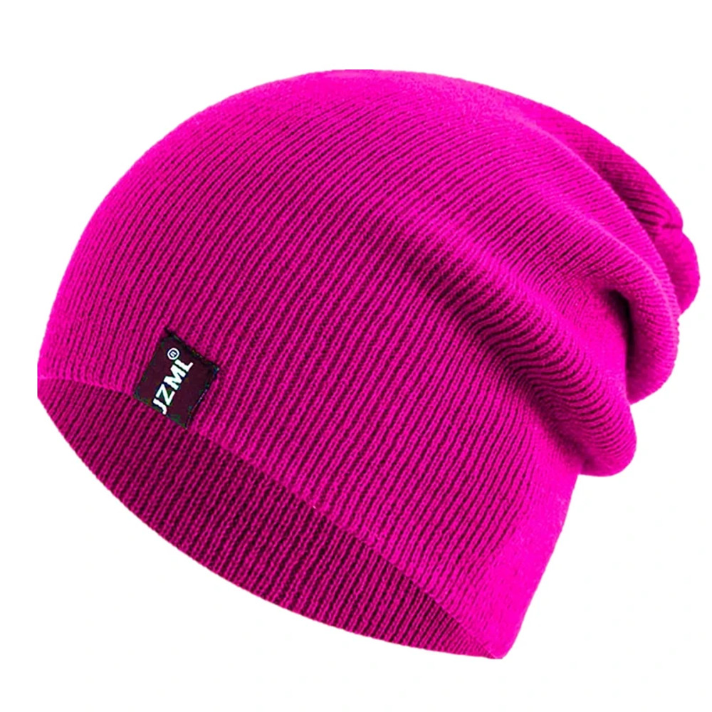 Unisex Letter Label Decor Beanie, Winter Knitted Hat, Casual Multiple Colored, Daily Life And Outdoor Beanie Cap