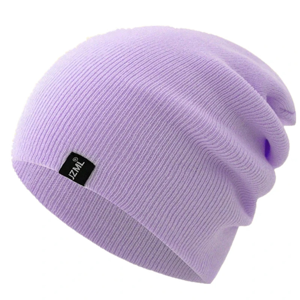 Unisex Letter Label Decor Beanie, Winter Knitted Hat, Casual Multiple Colored, Daily Life And Outdoor Beanie Cap