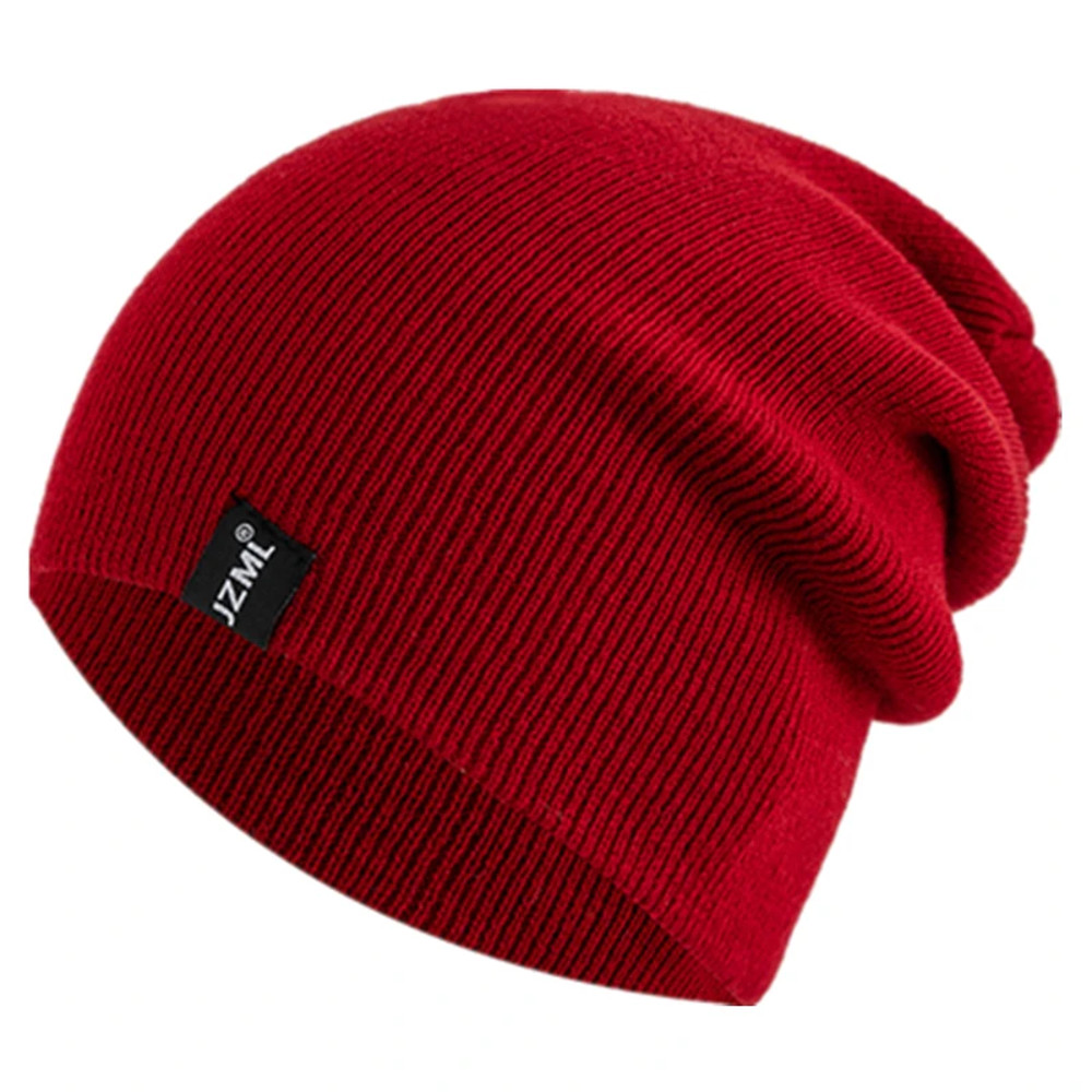 Unisex Letter Label Decor Beanie, Winter Knitted Hat, Casual Multiple Colored, Daily Life And Outdoor Beanie Cap