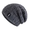 Fleece Lined Warm Beanie Unisex Winter Hats Sports Casual Knitted Hat Label Dopamine Men Women 9