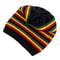 Winter Hats Keep Warm Beanie New Women Slouchy Casual Knitted Cap Striped Design 2