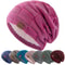 Fashion Female Winter Hats Hot Sale Slouchy Beanie Multicolor Mixing Design Knitted Warm Cap 0