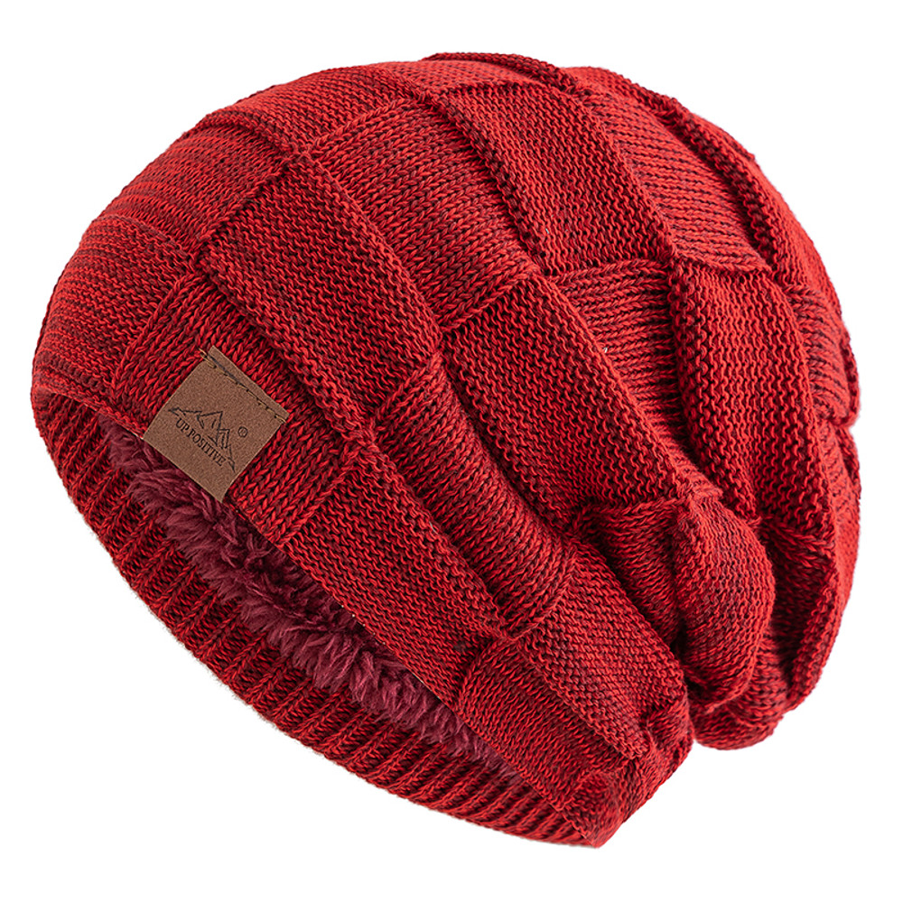 Fashion Female Winter Hats Hot Sale Slouchy Beanie Multicolor Mixing Design Knitted Warm Cap 9