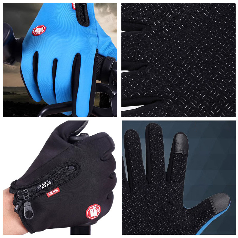 Touchscreen Winter Gloves For Men Women Warm Outdoor Driving Cycling Non Slip Windproof Motorcycle 2