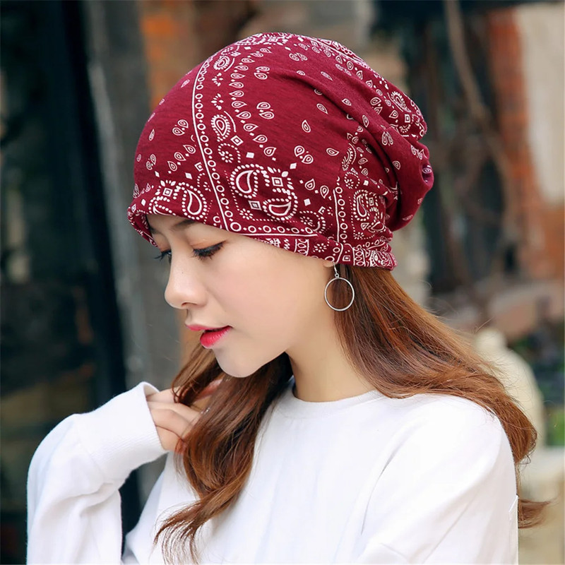 Caps Spring Women Beanie High Quality Women Beanies Hat For Women Caps Bonnet 2 Way To Wear Festiva 0