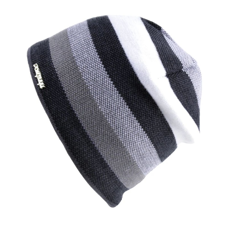 Knitted Wool Hat Mens Skullies Hat Winter Beanie Bonnet Thicker Stripe Skis Sports Beanies Plus Vel 0
