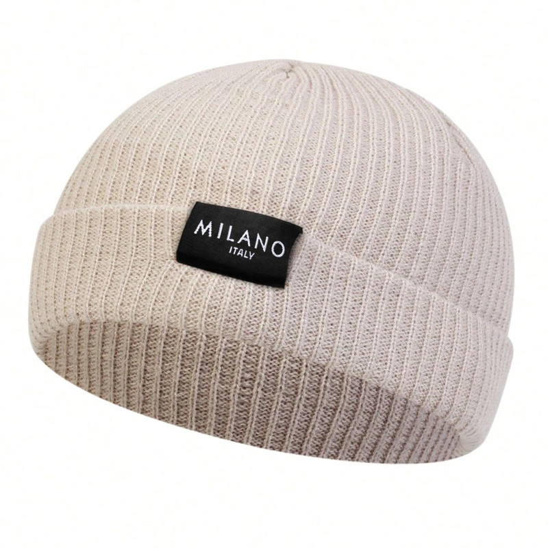 Winter Warm Hat Unisex Letter Beanie Hip Hop Cap Beanie Hat Caps For Men Women 4