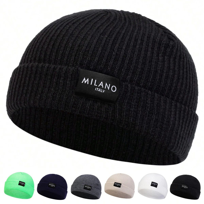 Winter Warm Hat Unisex Letter Beanie Hip Hop Cap Beanie Hat Caps For Men Women 0