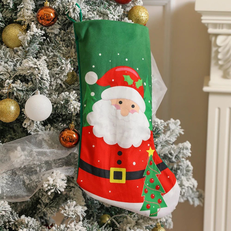 Merry Christmas Tree Decoration For Home Decor Gift Bag Christmas Socks Ornaments Xmas Noel Navidad 2