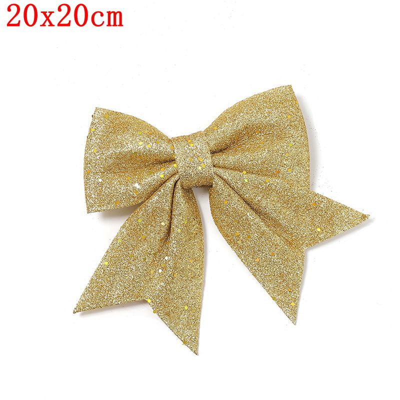 Glitter Bows Christmas Tree, Bowknot Ornaments, Party Xmas Decoration, Home Happy New Year Navidad Decoration