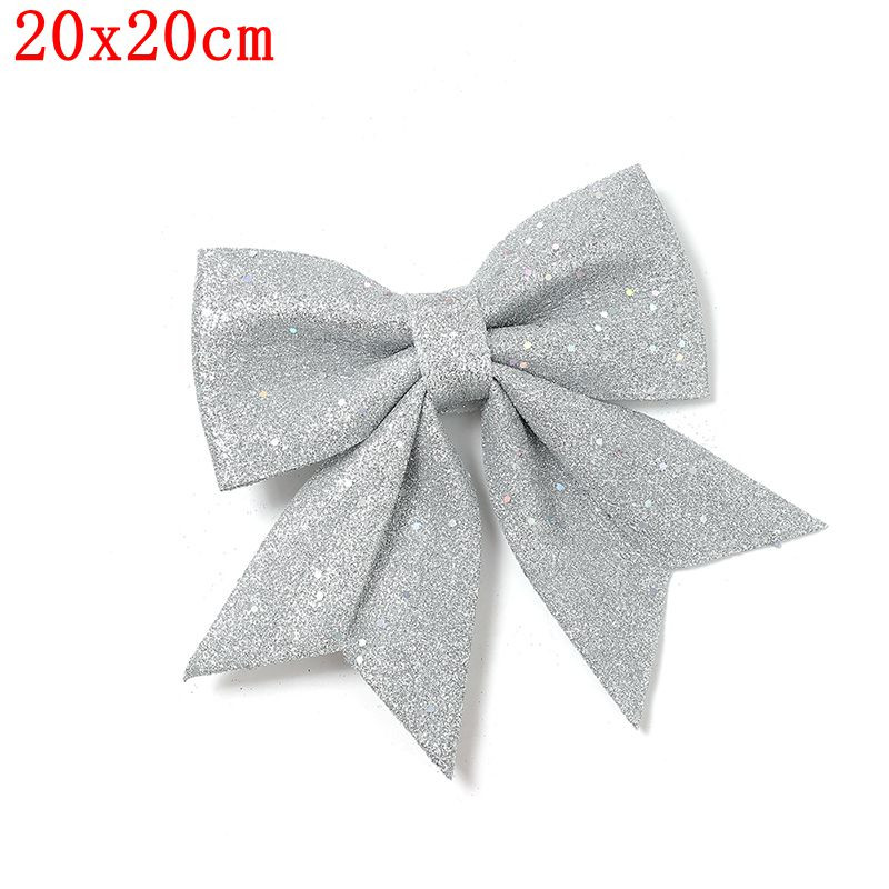 Glitter Bows Christmas Tree, Bowknot Ornaments, Party Xmas Decoration, Home Happy New Year Navidad Decoration