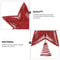 Iron Star Christmas Decor Red Glitter Tree Topper Sparkling Xmas Tree Ornament Navidad New Year Nat 4