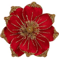 christmas flowers bouquet, velvet artificial magnolia, home room decoration, christmas tree ornaments, new year gift