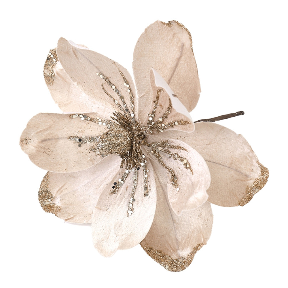 Christmas Flowers Bouquet, Velvet Artificial Magnolia, Home Room Decoration, Christmas Tree Ornaments, New Year Gift